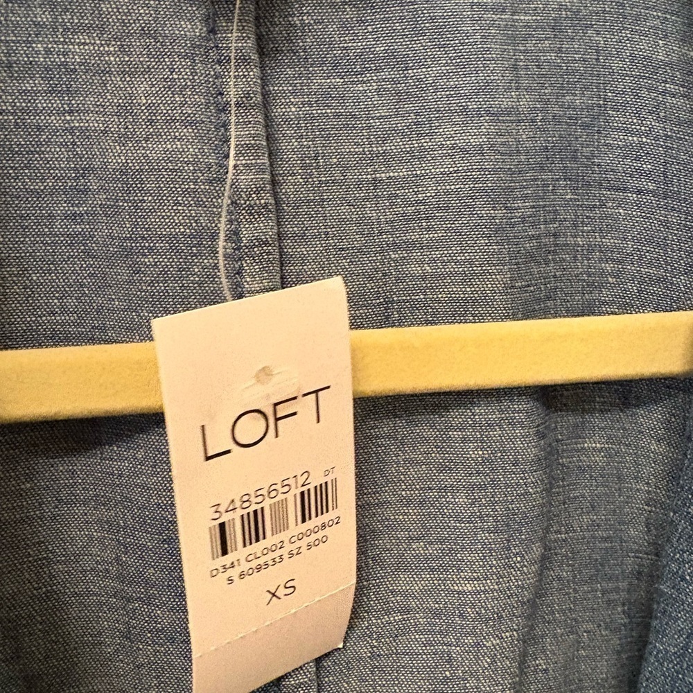 LOFT Light Blue Women's Blazer - Picture 2 of 5